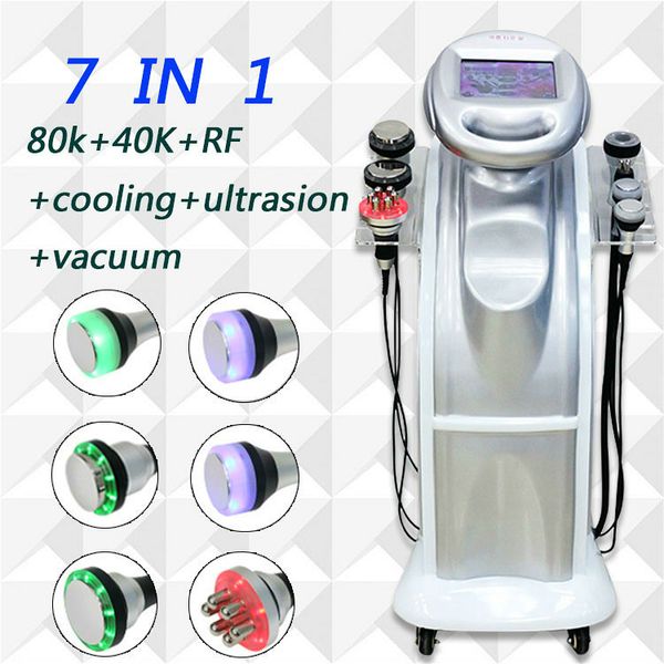 

2020 new 6 in 1 ultrasonic 80k cavitation slimming face and body shaping vacuum liposuction dds roller massage lifting instrument