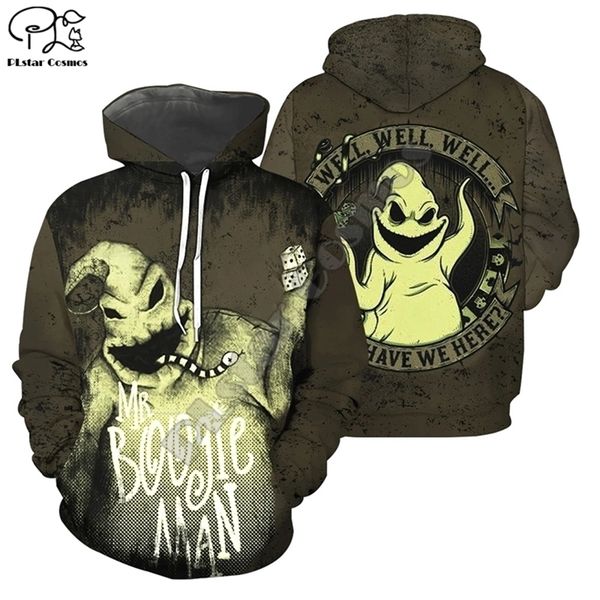 Plstar Cosmos Cadılar Bayramı Kabusu Noel Jack Önce Skellington Michael Myers Erkekler / Kadınlar 3Dprint Hoodies Komik Kazak A-13 201020