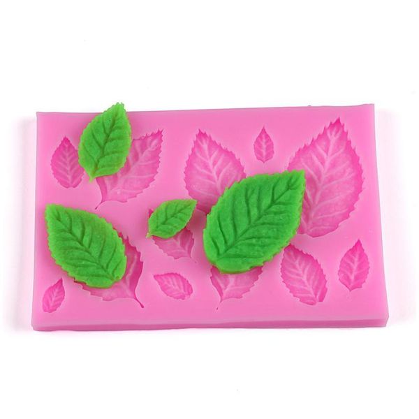 

leaf shape sile mold fondant mould cake decor tools chocolate baking molds j2y le qyliga