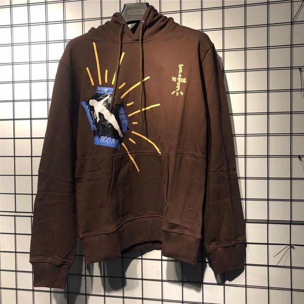 

2021 new heavy fabric travis scott highest in the room cactus jack astroworld hoodie women men pullover kanye west mens clothing ugup, Black