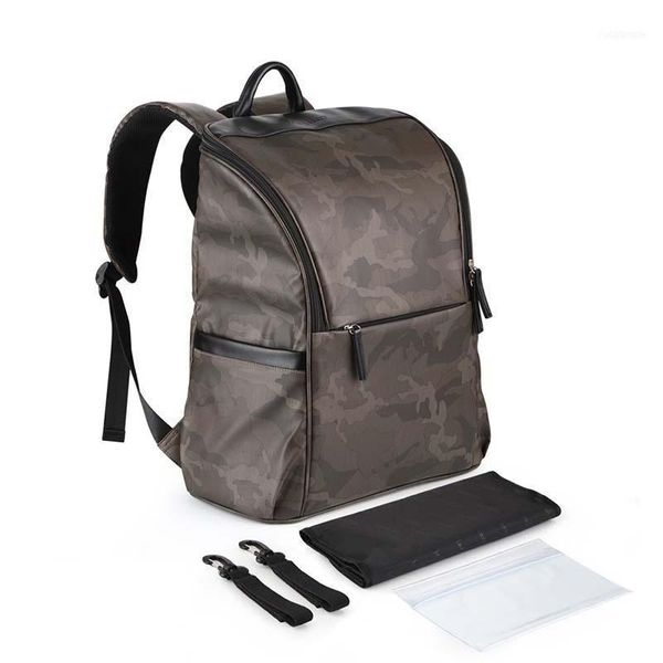 

backpack diaper bag travel nursing trolley laphookers pad baby accesories tpu waterproof1