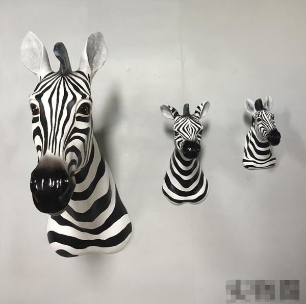 Simulationsort Pferdekopf hängende dekorative Objekte Tiermodell Skulptur Gerät Bar Club KTV Internetcafé Hintergrund Wanddekoration