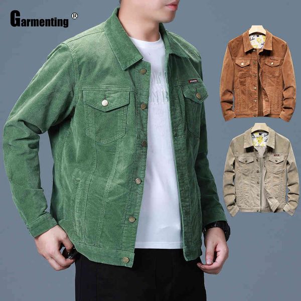 

men's jackets mens corduroy jacket spring autumn single breasted kpop style outerwear slim fit men clothing plus size s-4xl qgv0, Black;brown