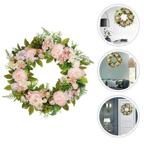 

1pc wedding wreath durable delicate door garland home hanging ornament