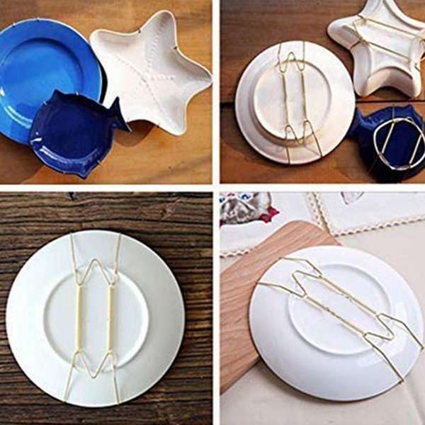 

hooks & rails 10 pack plate hangers, wall hangers and hooks, compatible decorative plates, antique china, plates an