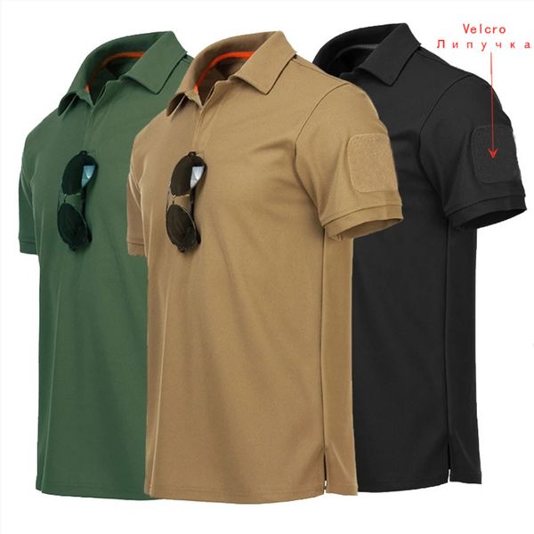 

men's military fast drying polo, breathable tactical combat large, casual short sve t-shirt, s-4xl, White;black