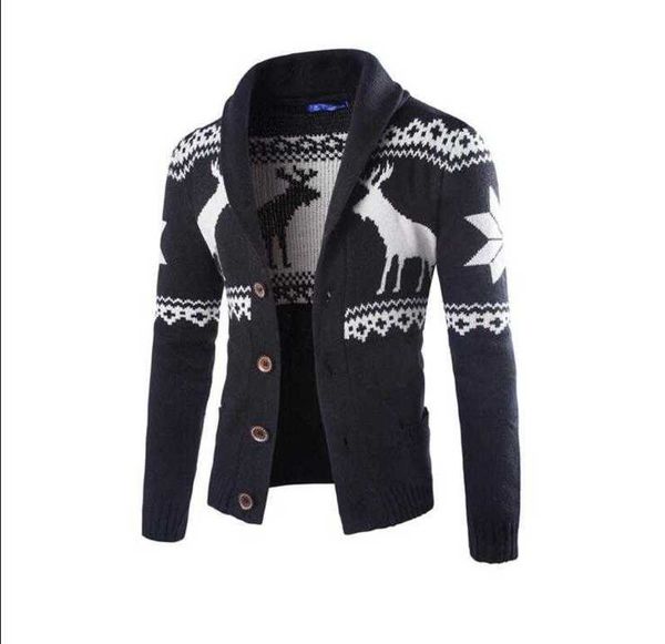 

men sweater autumn warm collar pullover casual sweaters 210929, White;black