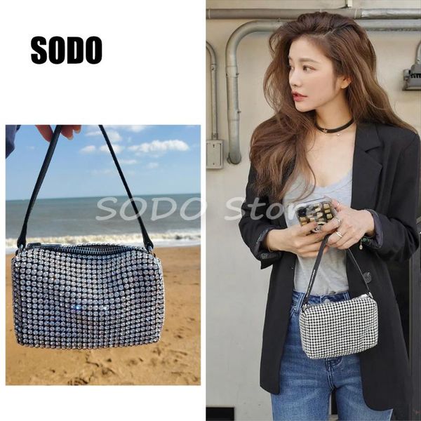 

evening bags wang diamond bag women's nev fashion shoulder handle shining