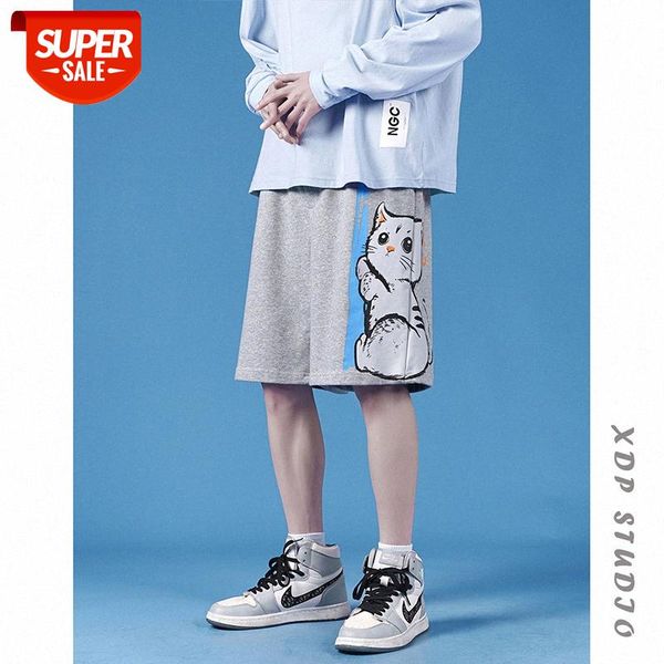 

casual shorts men's thin loose outer wear trendy pants five-point #dx8w, Black