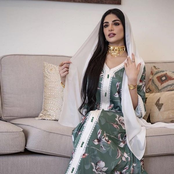 

ethnic v neck ribbon maxi dress fall 2021 loose muslim jalabiya abaya dresses full sleeve arabic islamic dubai clothes, Black;gray