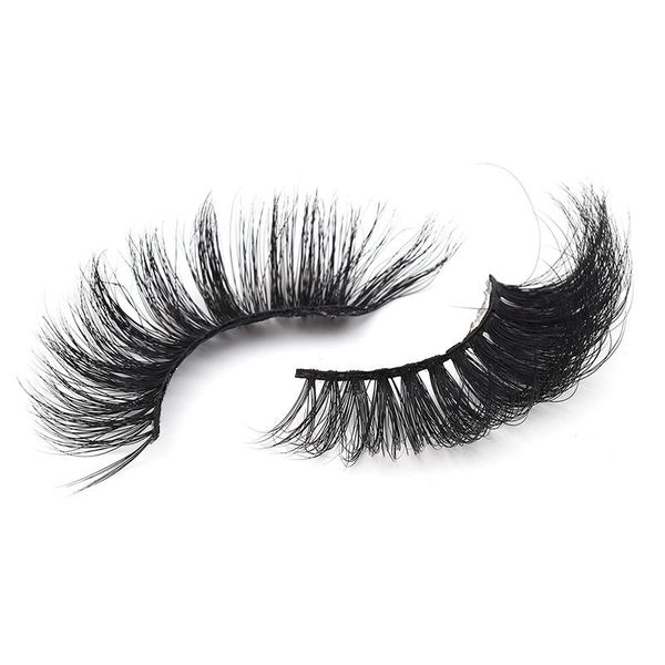 

false eyelashes 25 mm mink fluffy lashes dramatic messy long makeup wholesale 25mm