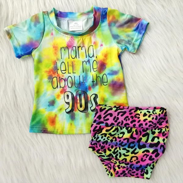 

kids tie dye raglan shirt and shorts 2 pieces set baby girl boy fashion design outfit children letters clothes, White