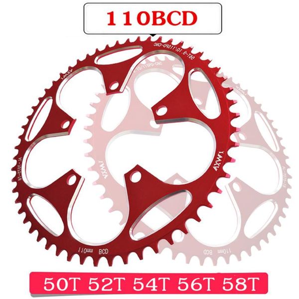

bike heels & chainwheels vxm 5-arm 110bcd round road cycling narrow wide chainring sprocket single speed folding crank chain wheel bicy