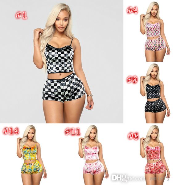 

women fun underwear lovely printed girls velvet suspender shorts lace pajamas two piece set new style xs-xxl, Black;white