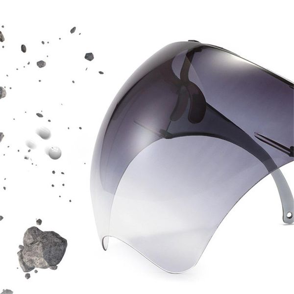 Occhiali da esterno Occhiali da vista colorati unisex Visiera grande Specchio Occhiali da sole da ciclismo Maschera protettiva per la protezione del viso Maschera anti-spruzzo