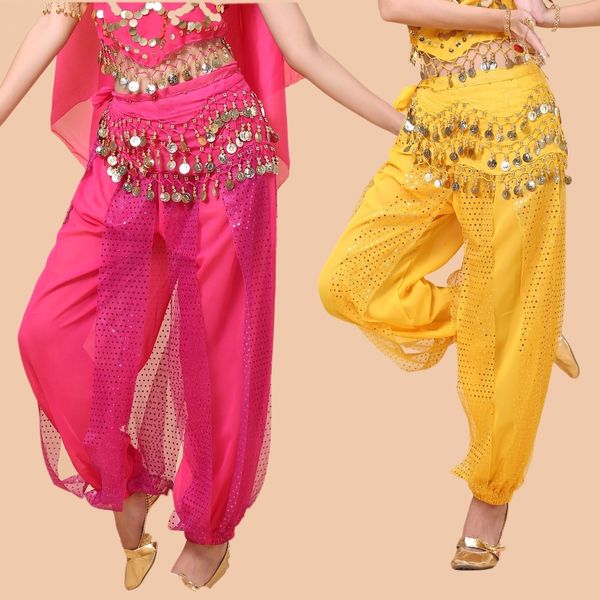 

pants practical belly costumes dance stage performance highlights bloomers r7sj, Red