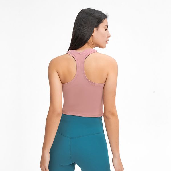 

short yoga summer 2021 solid color spring and vest women's feeling y-shaped back moisture absorption sweat wicking suit, Gray