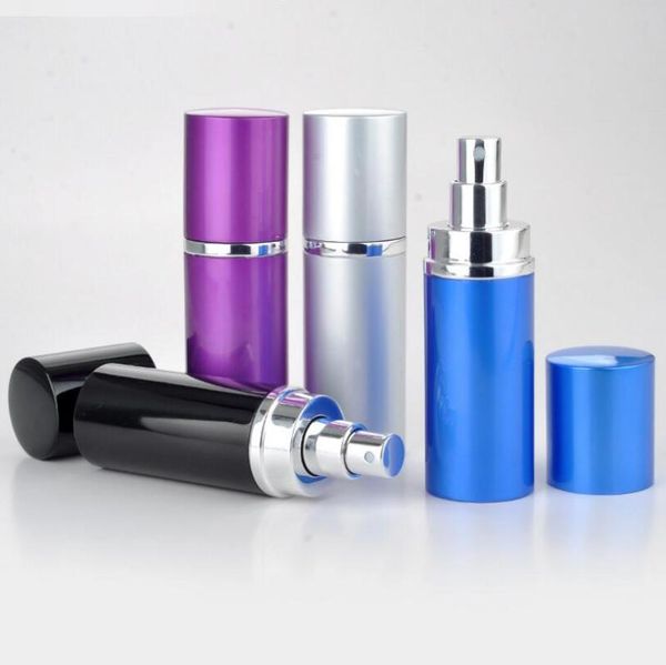 

wholesale 50ml empty electrochemical aluminum spray bottle/perfume bottles travel sample subpackage tube