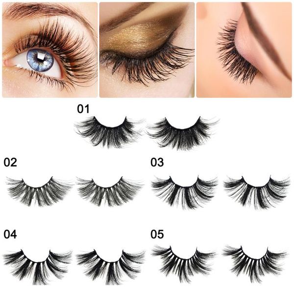 

false eyelashes 25mm fake reusable box package lashes for making eyes charm natural