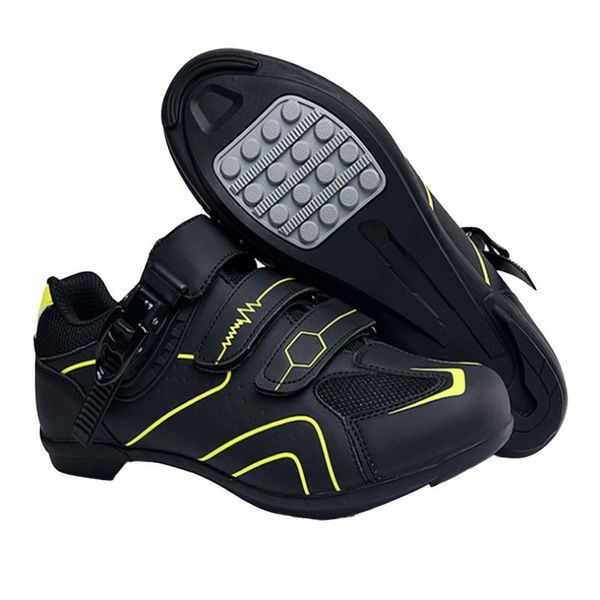 

sandals women's sport shoes solid color non-slip cycling breathable carbon fiber road and mountain bike sneakers, Black