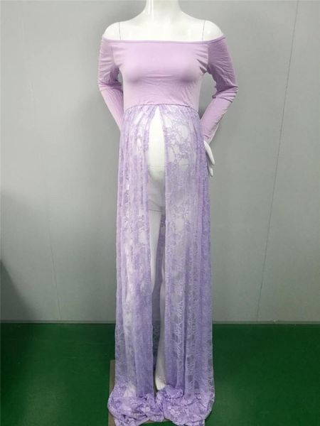 

maternity dress p shoot maxi maternity gown soft lace gown pgraphy props baby shower gift, White