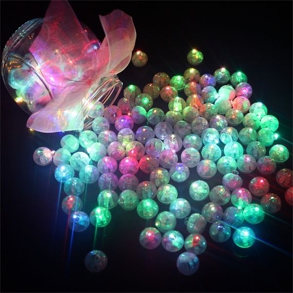 Palloncini LED luminosi Palloncini luminosi Palla di Natale Festa luminosa Mini Flash Lampade Luci al neon Palline Decorazione di nozze di Halloween Y201015