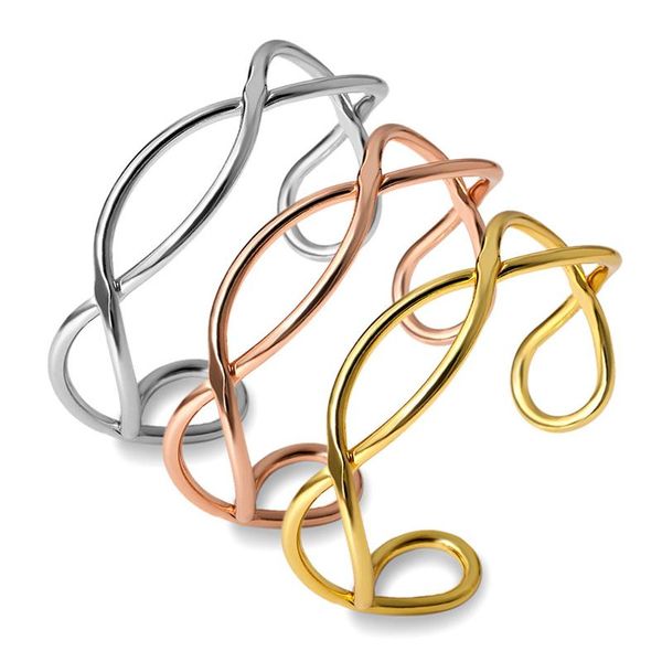 

bangle style 316l stainless steel fashion bracelets jewelry for women, Black