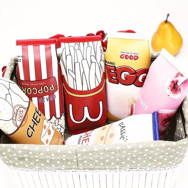 

pencil bags stationery box simulation fun snack bag student large capacity