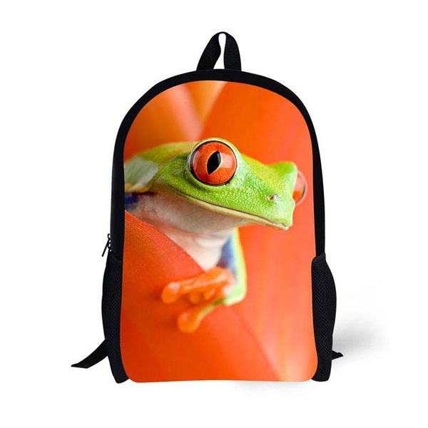 

backpack school children frog creative classic printing for high backpacks teenagers
