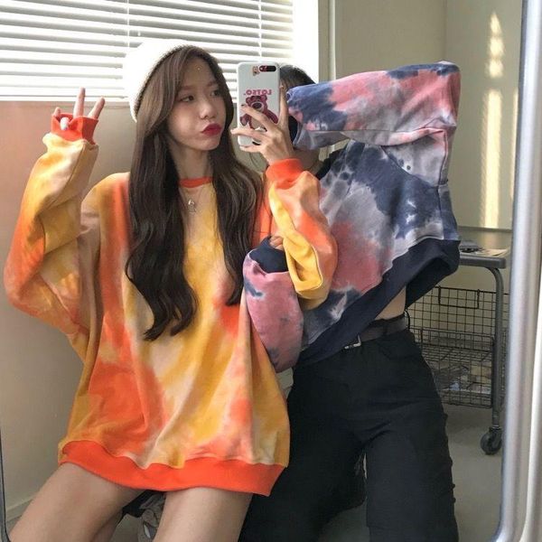 

women's hoodies & sweatshirts dye women pink gown with a hood harajuku ladies long sleeve casual hooded pullover clothes aesthetic, Black