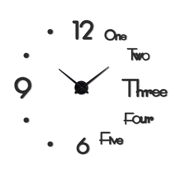 

wall clocks mini home clock 3d diy acrylic mirror sticker for decoration living room needle self adhesive hanging watch decor