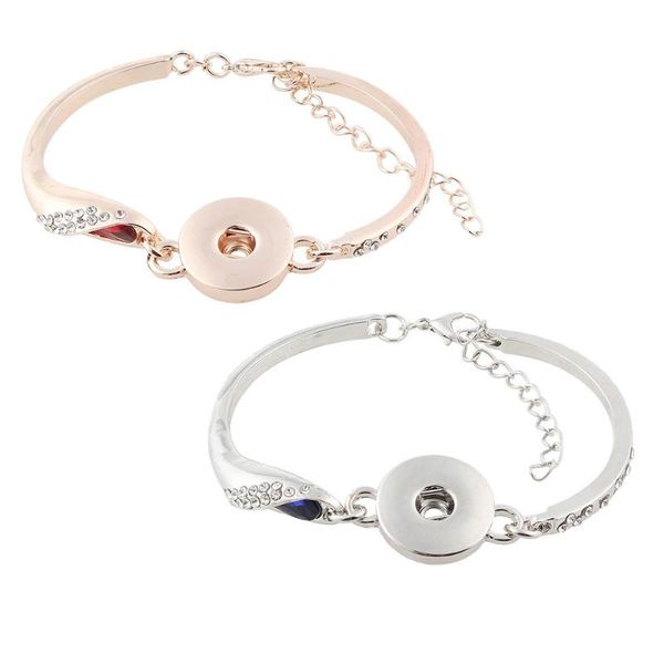 

charm bracelets jaynalee metal ginger snaps bracelet jewerly fit 18-20mm for women gifts gjb4011, Golden;silver