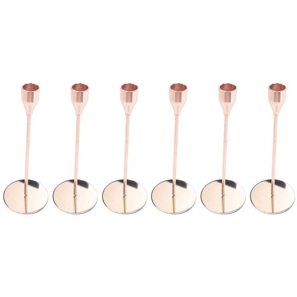 

candle holders 18pcs/set chinese style metal simple golden wedding decoration bar party living room