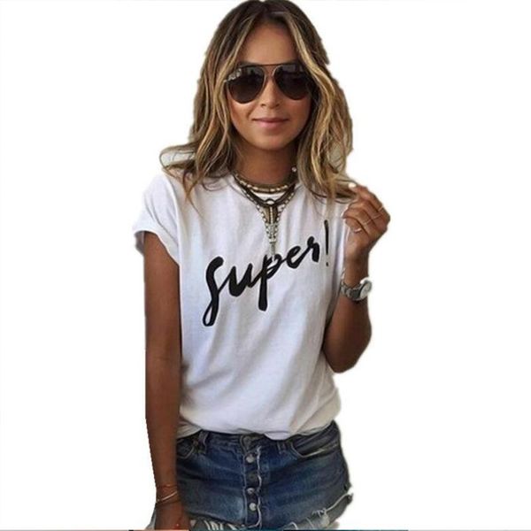 

women's t-shirt 2021 super print summer short sleeve o-neck casual tee female t shirt woman clothing camiseta mujer, White