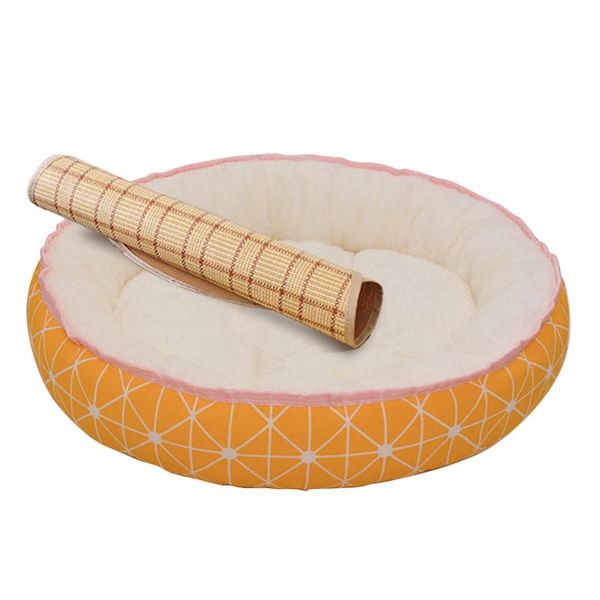 

kennels & pens legendog round dog bed kennel washable summer pet sleeping cooling mat cushion breathable warm cat house supplies
