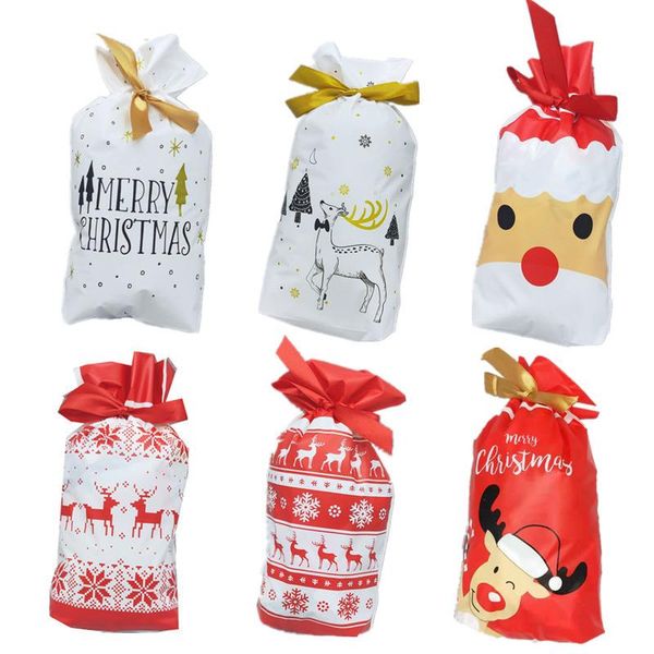 

party decoration 5/10pcs christmas candy bags happy year 2022 xmas packing bag merry decorations for home navidad 2021 gift