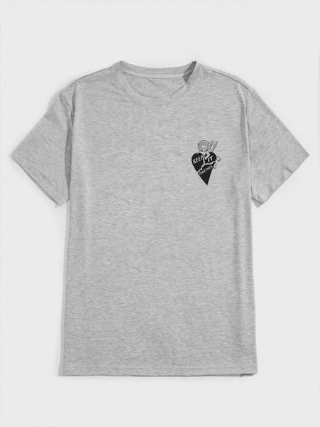 

romwe guys slogan angel graphic tee i0vx#, White;black