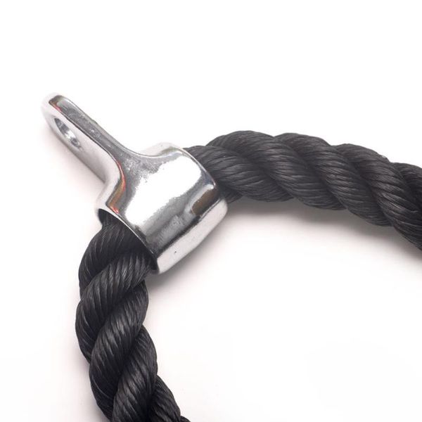

resistance bands triceps gym cable push down arm rope press bar attachment for workout fitness body building equipment (black)