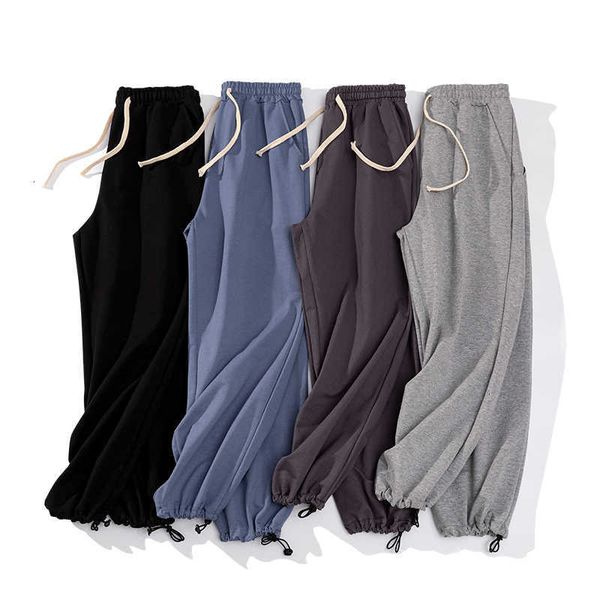 

men's pants cargo casual jogger fashion solid men trousers harajuku streetwear summer harem male sweatpant drop j2hs 0fal, Black