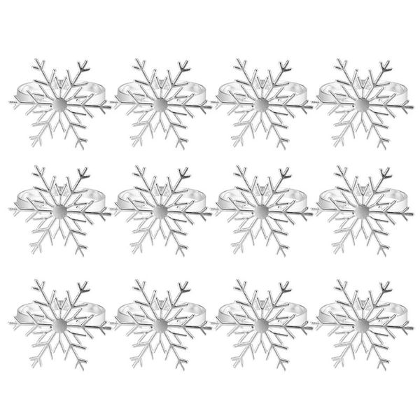 

napkin rings 12pcs christmas party ring snowflake holder creative buckle