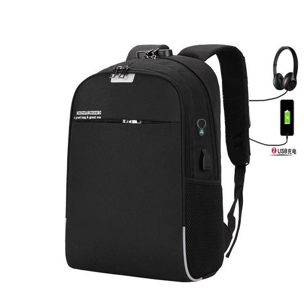 

backpack men usb charging waterproof lapwomen casual oxford male business bag 15.6 inch computer notebook backpacks