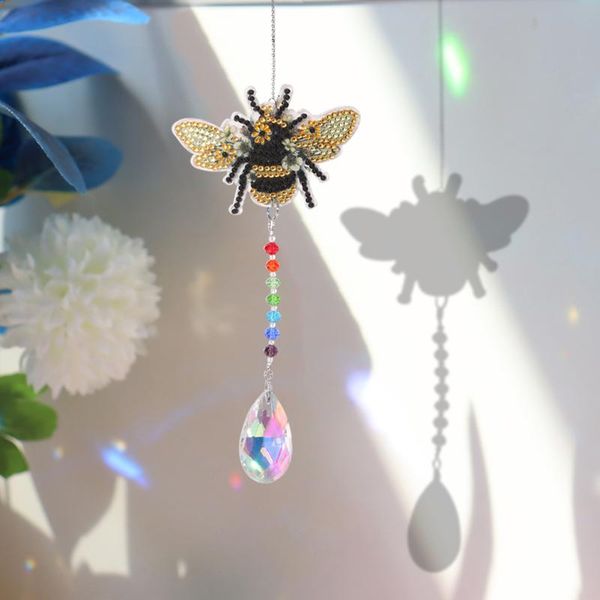 

garden decorations crystal light catching wind chimes jewelry handmade hanging angel tears diamond sunburst chime pendant decor gifts
