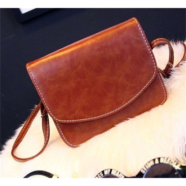 

hbp 2021 new fashion mini oil skin styling single shoulder slant span women's bag