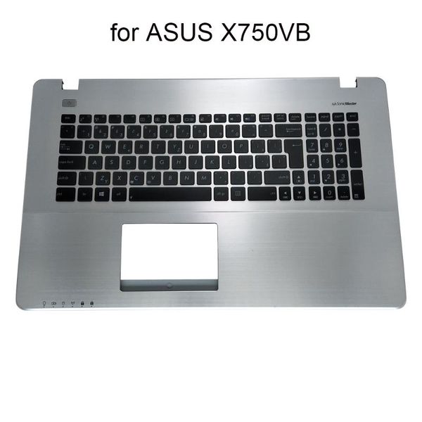 

lapreplacement keyboards czech computer keyboard for asus x750vb x750v x750 cz qwerty silver palmrest cover 13n0-pia0451
