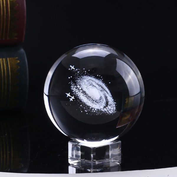 

novelty items 6cm sphere deskwith base craft crystal ball po props engraved solar system planets model clear 3d decoration miniature