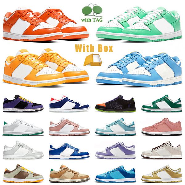 

2022 na summer mens womens unc running shoes low light colorway laser orange purple pulse university blue syracuse green glow leather design, Black