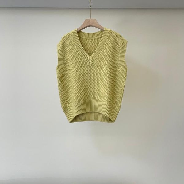 

women's sweaters 2021 women fashion sleeveless wool knit vest 0926, White;black
