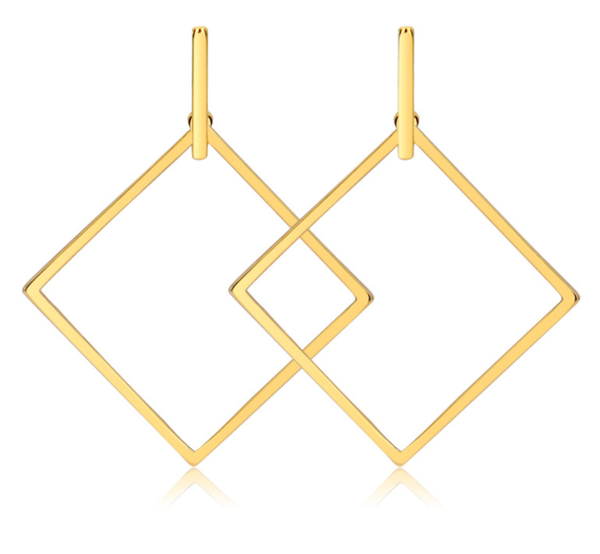 

hoop & huggie 1, Golden;silver