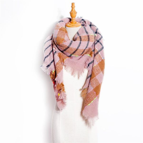 

scarves women winter colorful scarf casual square tassel shawl printing button soft wrap warm face dust, Blue;gray