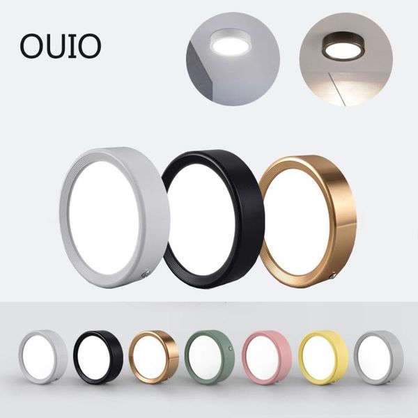 

downlights led surface mounted ultra-thin downlight 220v spotlight 3w5w7w9w12w15w18w corridor living room three-color dimming